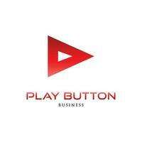 Play Button Icon Logo Design Template vector