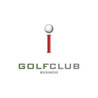 inicial letra yo golf club icono logo diseño modelo vector