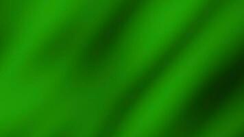 HD vert Couleur agitant tissu dans mouvement. abstrait ondulé soie textile transition 3d animation. video