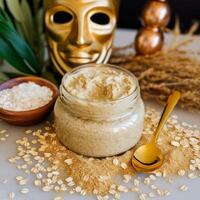 photo of Soothing oatmeal face mask