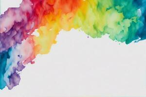 abstract watercolor background with watercolor splashes photo