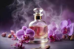 Perfume aroma from soft orchids flower , photo