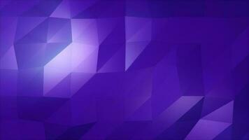 Abstract purple looped seamless low poly triangular mesh background, 4k video, 60 fps video