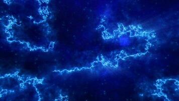 abstrato futurista fundo com azul multicolorido energia Magia linhas e ondas do cósmico padrões video