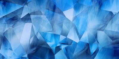 abstract blue background of crystal reflection photo