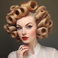 photo of Vintage pin curls