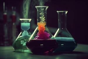 Art of Chemistry of laboratory chemical , photo