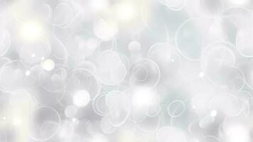 Abstract snowfall, White bokeh, defocus glitter, blur on grey background. illustration, generate ai photo