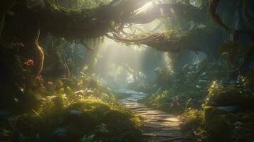 Mystical Forest Fairytale Live Wallpaper - free download