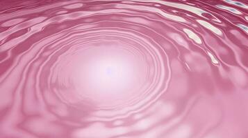 pink water drop circle ripple background, Background texture liquid wax for depilation of pink color, generate ai photo