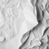 blanco papel textura aislado en blanco fondo, generar ai foto