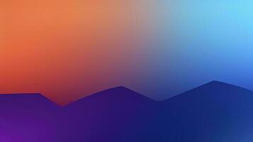 two tone orange and purple and blue gradient, beautiful, simple , smooth, generate ai photo