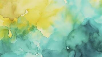 Abstract watercolor background with gold glitter, generate ai photo