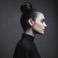 photo of Slicked back bun