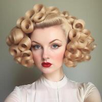 photo of Vintage pin curls