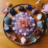 photo of Using a crystal grid for abundance