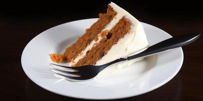 Slice of carrot cakes photo