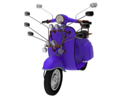 scooter isolé 3d le rendu png