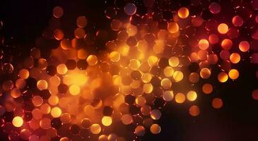 Abstract bright in the style of dark gold and yellow. Computer generated abstract holiday background. 3D illustration photo