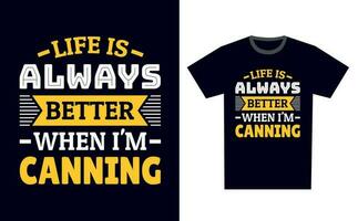 Canning TShirt Design Template Vector