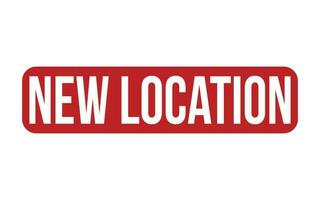 New Location Rubber Stamp Seal Vector