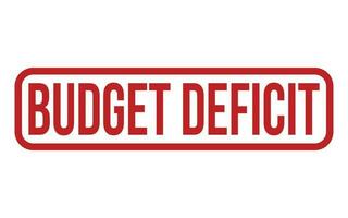 Budget Deficit Rubber Stamp Seal Vector