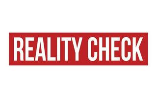 Reality Check Rubber Stamp Seal Vector