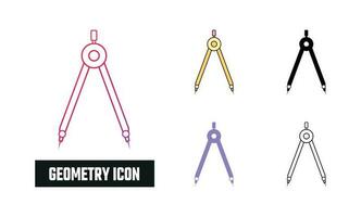 Geometry Icon Set Vector Illustration