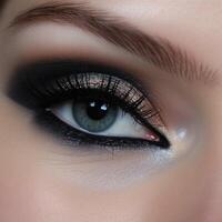 photo of Smoky Eye Look ai generated