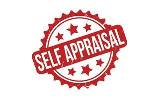 Self Appraisal Rubber Stamp Seal Vector