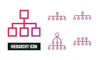 Hierarchy Gradient Icon Vector Illustration