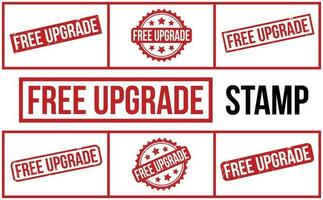 Free Upgrade rubber grunge stamp set vector