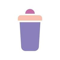 Flat Bin Icon Symbol Vector Illustration