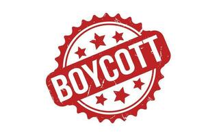 Boycott rubber grunge stamp seal vector