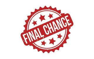 Final Chance Rubber Stamp Seal Vector