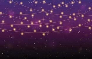 Purple Fairy Light Background vector