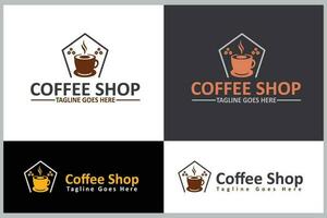 Coffee Shop Logo Design Template vector