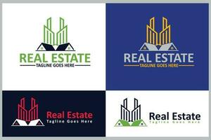 Real Estate Business Logo Design Template vector