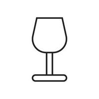 drinking glass icon vector