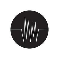 heartbeat icon vector