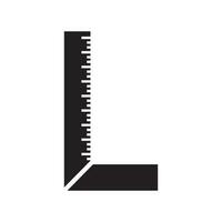 ruler icon vector