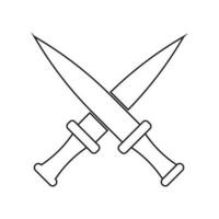 cuchillo icono vector