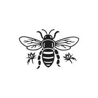miel abeja icono símbolo firmar vector