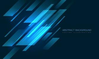 Abstract blue geometric speed dynamic with blank space design modern technology futuristic creative background vector