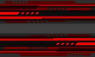 Abstract red grey cyber geometric technology line banner design modern futuristic creative background vector