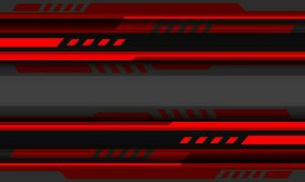 Abstract red grey cyber geometric technology line banner design modern futuristic creative background vector