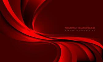 Abstract red wave curve motion dynamic with blank space design modern luxury technology futuristic creative background vector