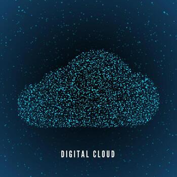 imprimirdigital nube. global estructura de datos almacenamiento. web o Internet concepto. tecnología antecedentes. vector