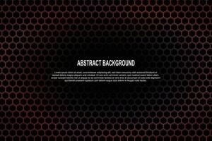 Dark hexagonal background. Gradient background. vector
