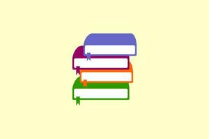 illustration of books, Stack of books vector